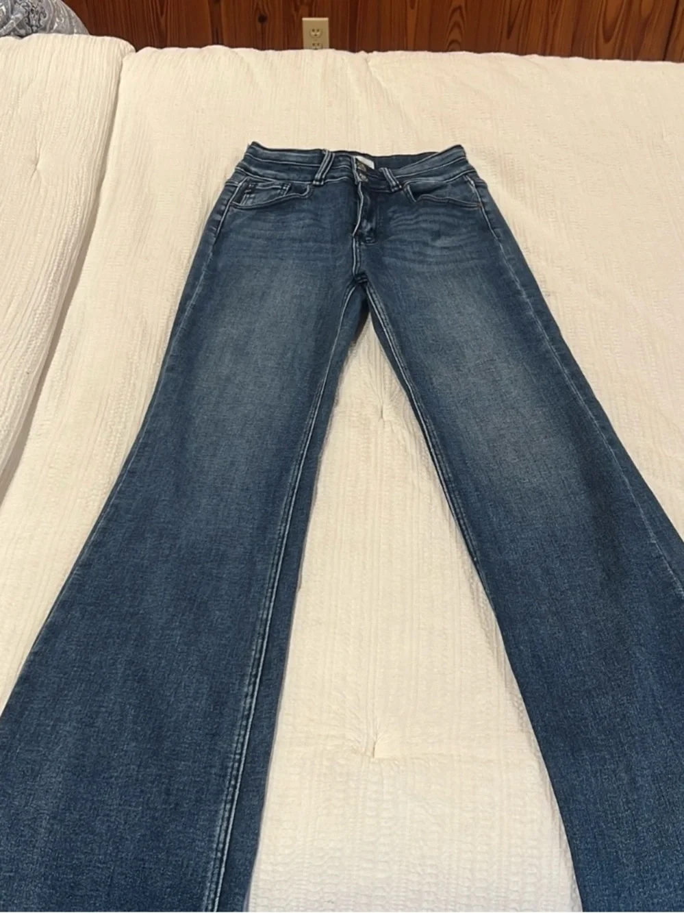 J. Crew Dark Blue Wide-Leg Jeans